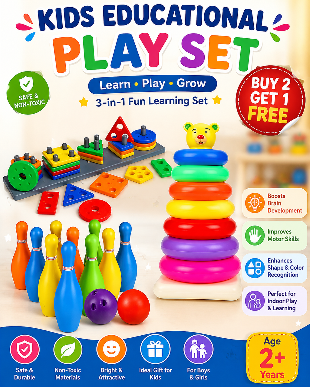 Kids Educational Play Set (Buy 2 Get 1 Free)