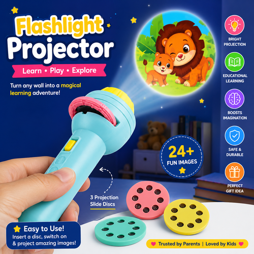 Magical Projector Flashlight for Kids ✨ Educational Learning Toy
