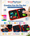 ✨🎨 Magic Reusable Doodle Drawing Book for Kids 🖍️ | 3 Color Pens & Wipe Cloth
